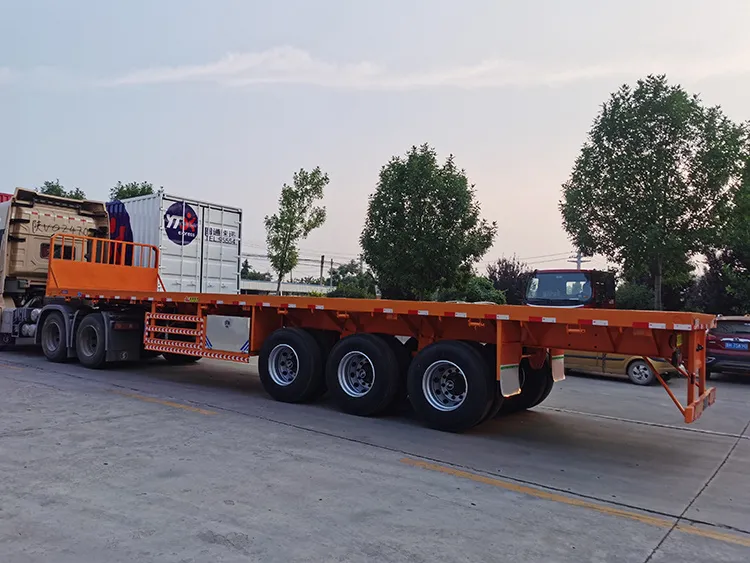 Semi-karru ċatt b'raġġ dritta